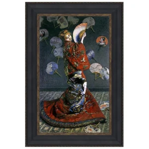 La Japonaise Framed Canvas Replica Painting: Large