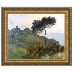 Church at Varengaville Framed Canvas Replica Painting: Large