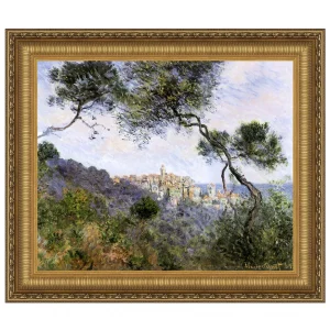 Bordighera Italy Framed Canvas Replica Painting: Large
