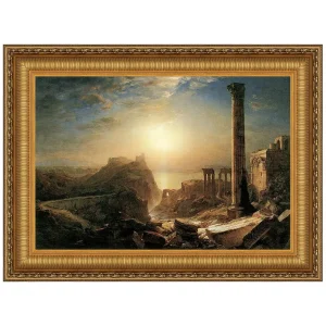 Syria by the Sea Framed Canvas Replica Painting: Grande