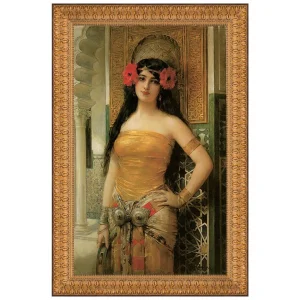 Les Coquelicots Framed Canvas Replica Painting: Grande