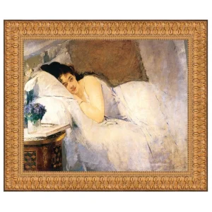 Morning Awakening Framed Canvas Replica Painting: Grande