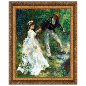 La Promenade Framed Canvas Replica Painting: Grande