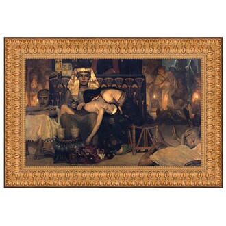 Death of the Pharaoh's Firstborn Son Framed Canvas Replica Painting: Grande