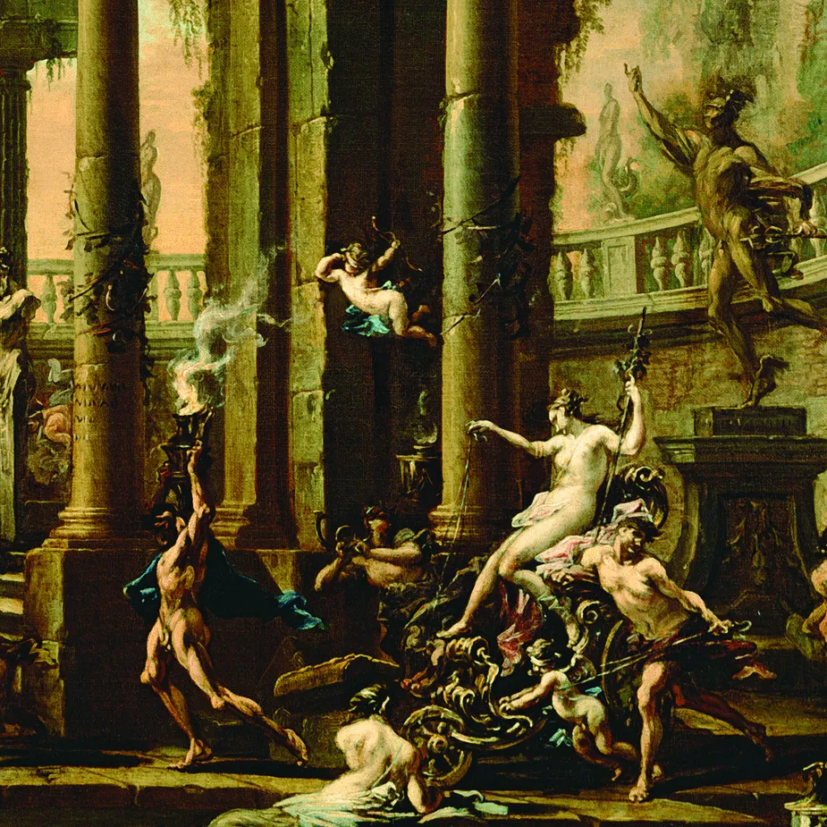 The Triumph of Venus Framed Canvas Replica Painting: Grande