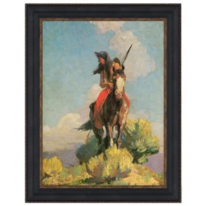 Crow Outlier Framed Canvas Replica Painting: Small