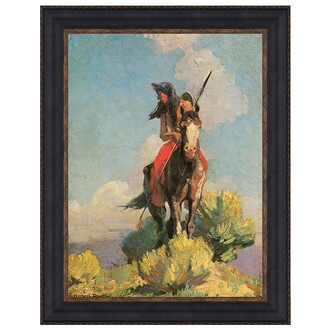 Crow Outlier Framed Canvas Replica Painting: Medium