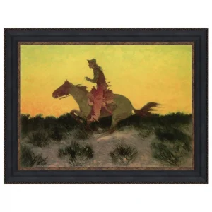 Against the Sunset Framed Canvas Replica Painting: Medium