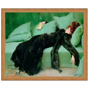After the Ball (Young Decadent) Framed Canvas Replica Painting: Grande