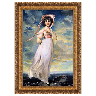 Pinkie Framed Canvas Replica Painting: Medium