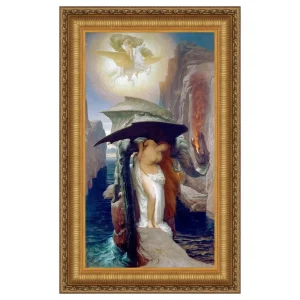Perseus and Andromeda Framed Canvas Replica Painting: Small