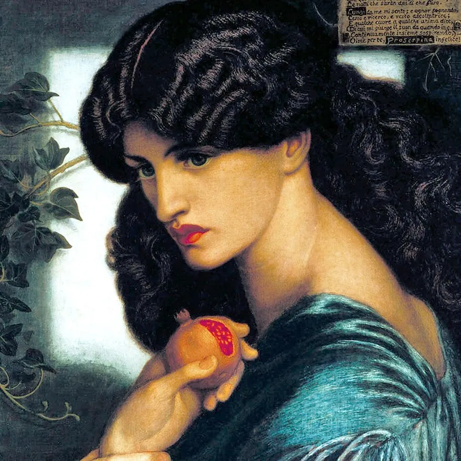 Proserpine Framed Canvas Replica Painting: Small