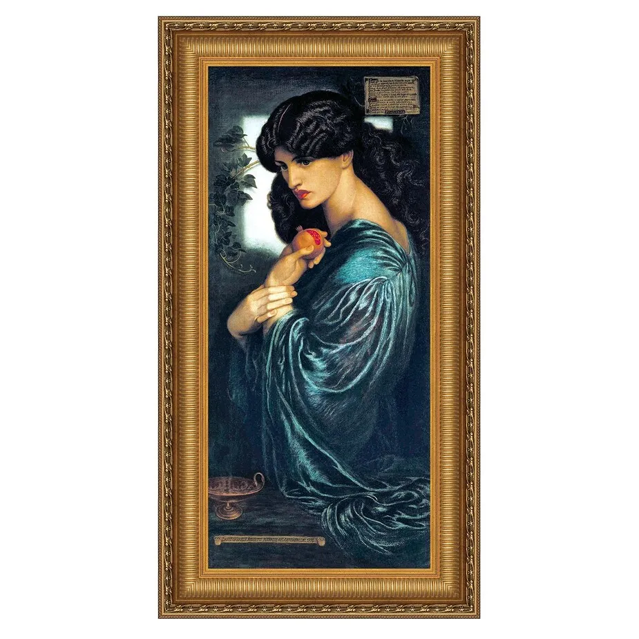 Proserpine Framed Canvas Replica Painting: Small