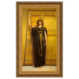 The Priestess Framed Canvas Replica Painting: Medium