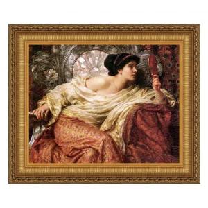 The Mirror Framed Canvas Replica Painting: Large