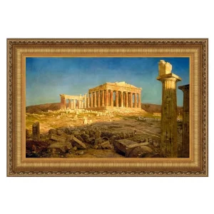 The Parthenon Framed Canvas Replica Painting: Medium