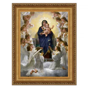 Regina Angelorum Framed Canvas Replica Painting: Grande