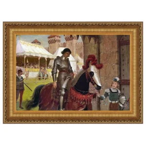 Vanquished Framed Canvas Replica Painting: Large