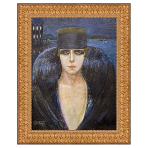 La Marchesa Pignatelli Framed Canvas Replica Painting: Large