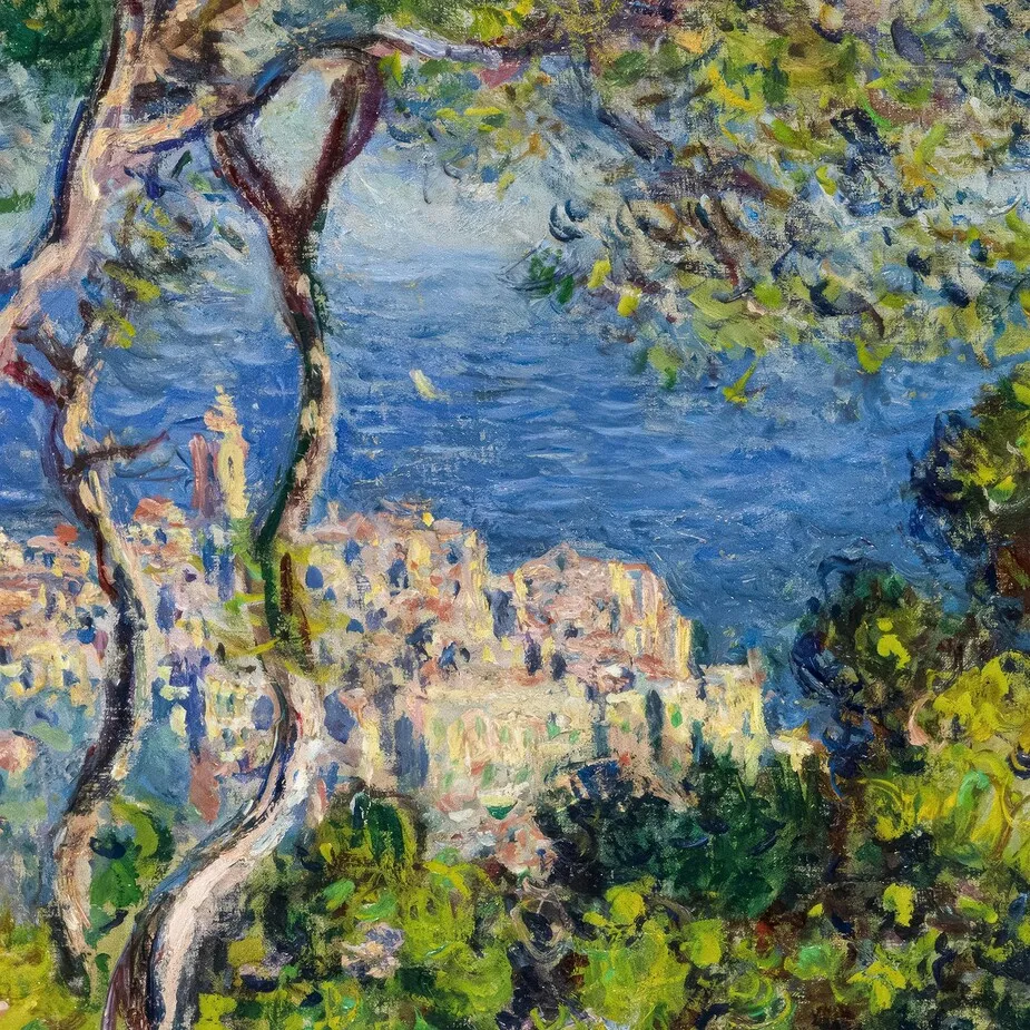 Bordighera Framed Canvas Replica Painting: Medium