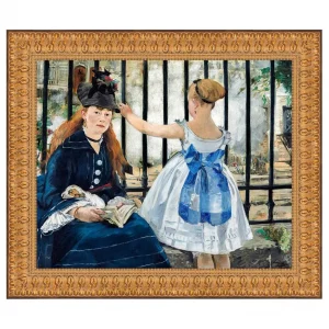 The Railway Framed Canvas Replica Painting: Grande