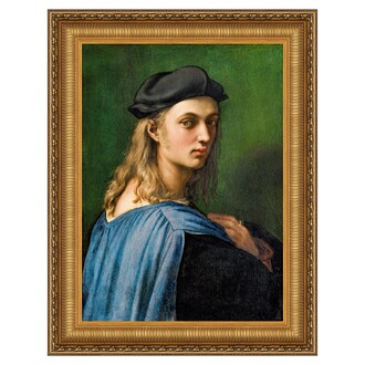 Portrait of Bindo Altoviti Framed Canvas Replica Painting: Small