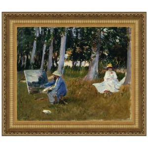 Claude Monet Painting Framed Canvas Replica Painting: Grande