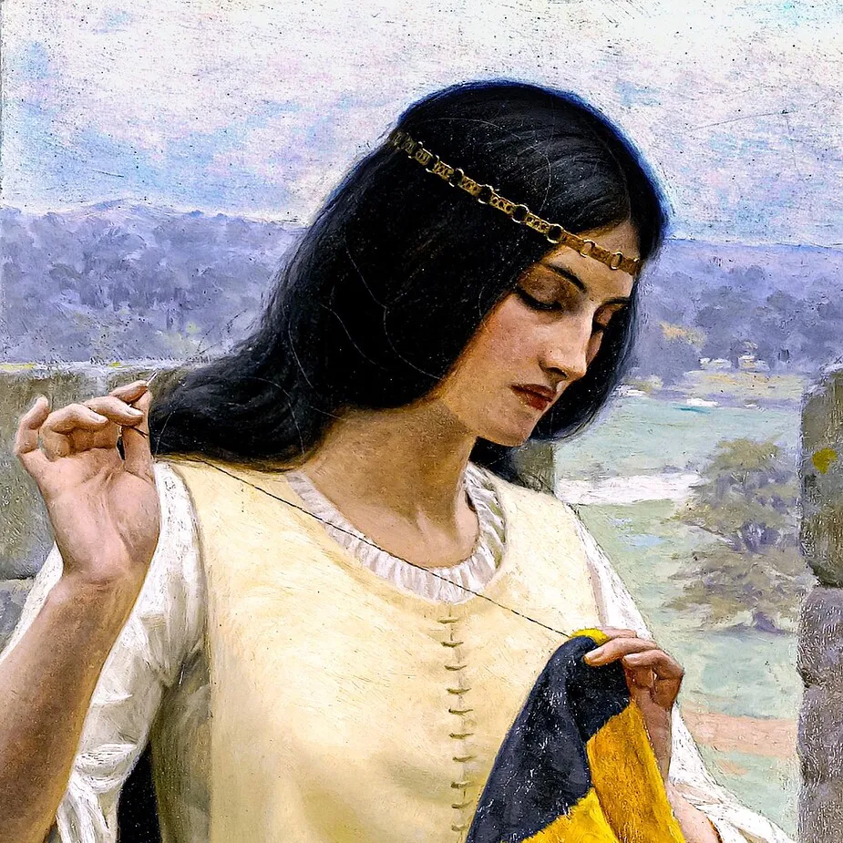 Stitching the Standard Framed Canvas Replica Painting: Medium