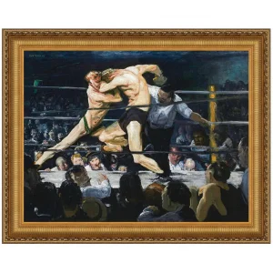 Stag at Sharkey’s Framed Canvas Replica Painting: Large