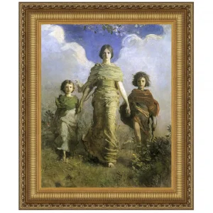 Virgin Framed Canvas Replica Painting: Small