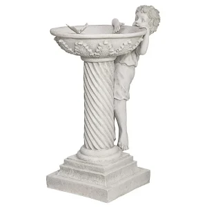 Summer's Splash Sculptural Birdbath