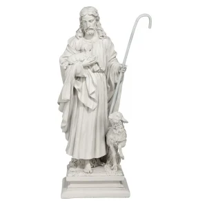 Jesus the Good Shepherd Garden Statue: Large