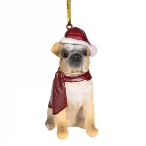 Bulldog Holiday Dog Ornament Pet Decoration