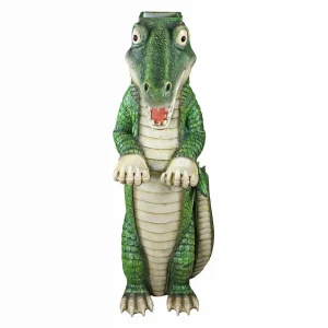 Postal Gator Mailbox Post Sleeve Statue