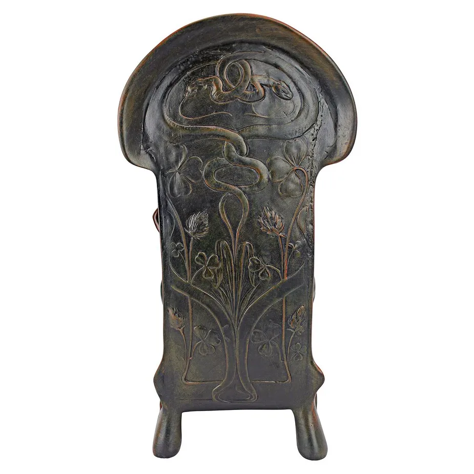 Dual Maiden Art Nouveau Mantelpiece Clock