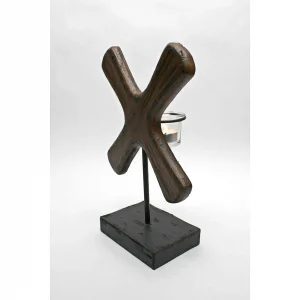X Form Candleholder Sculpture: Medium