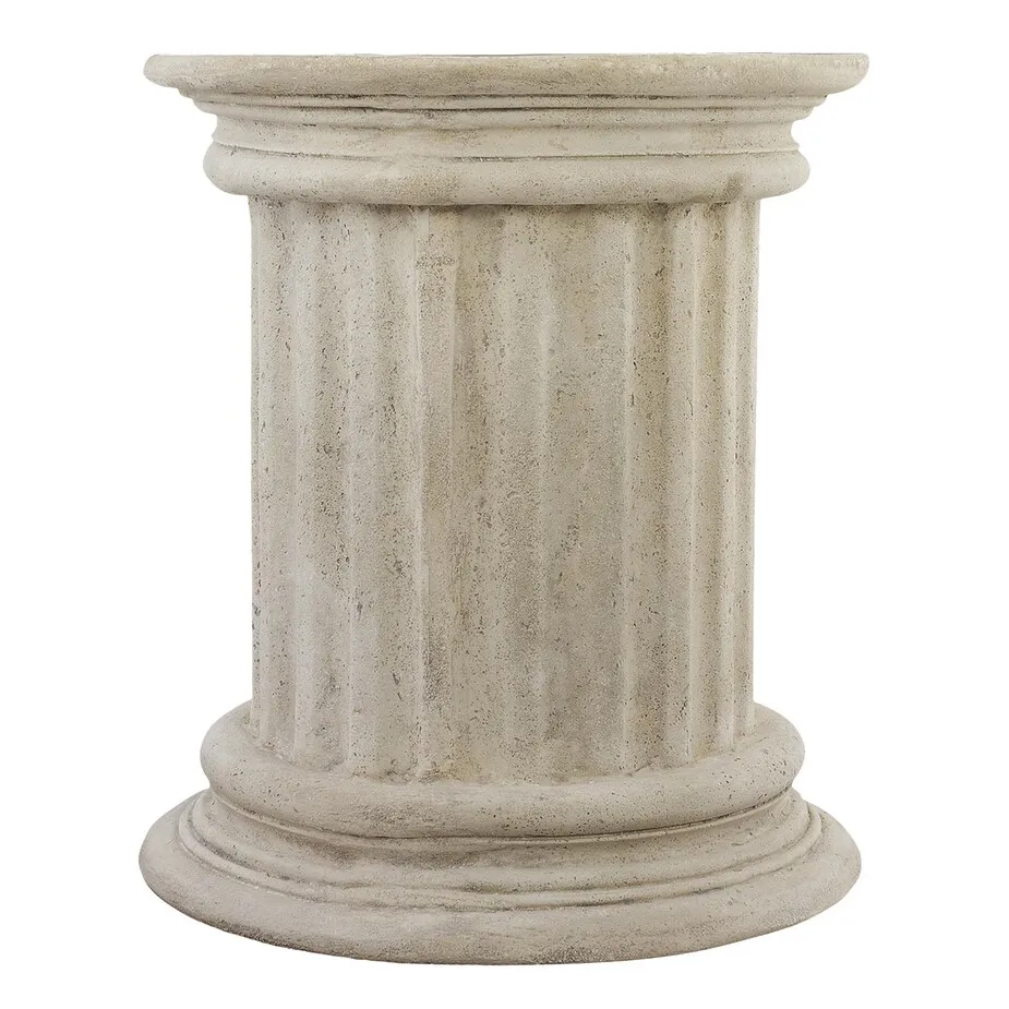 Roman Doric Column Classical Fluted Architectural Plinth: Tall