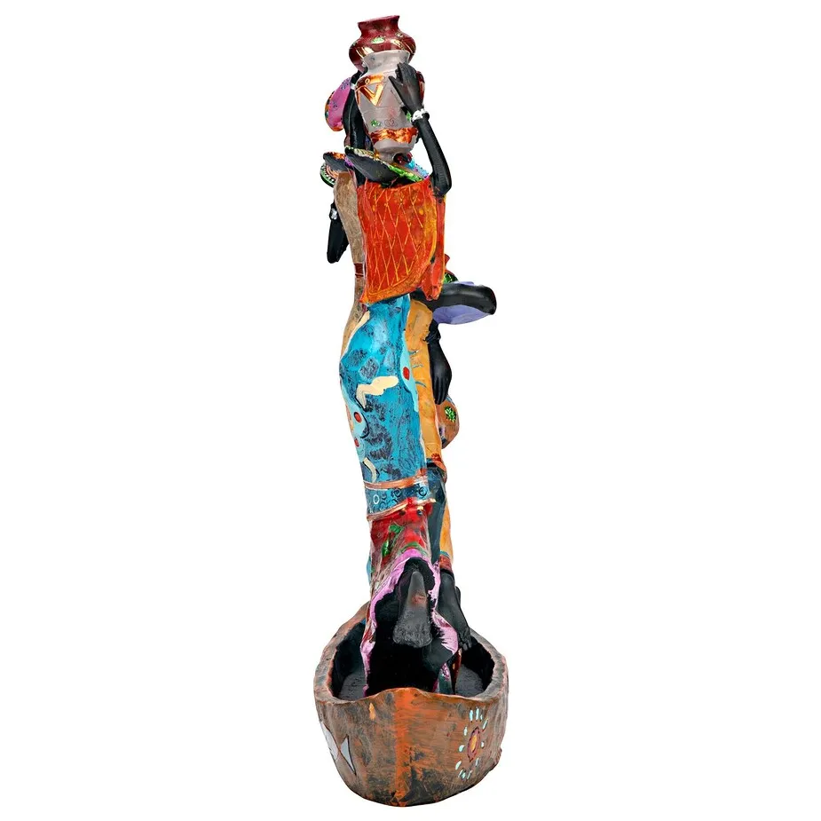 The Maiden Water Carriers of Ghana Sculpture