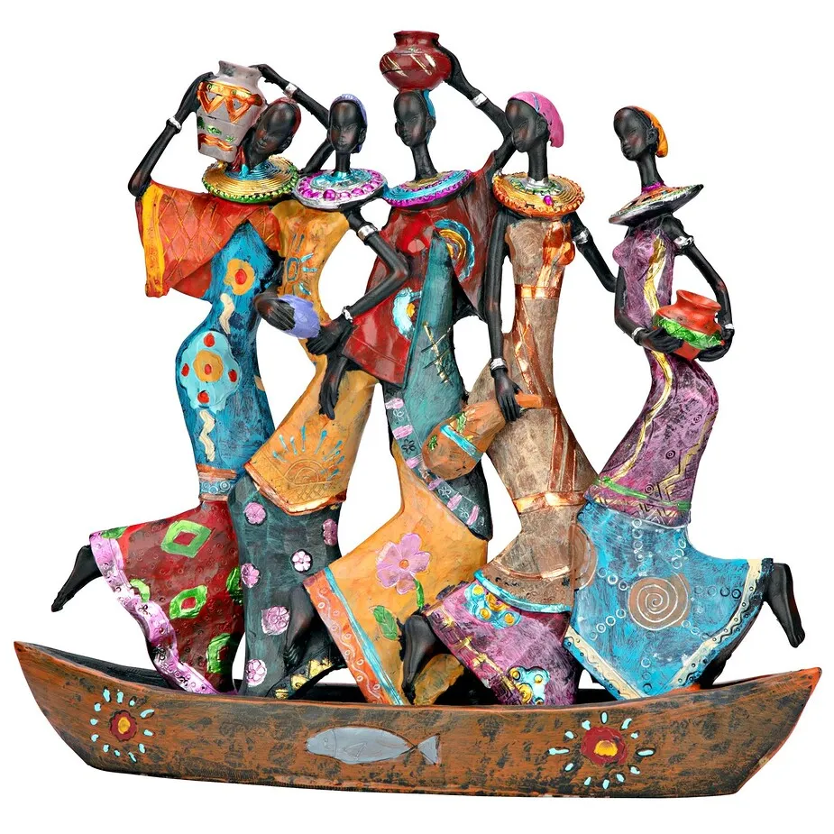 The Maiden Water Carriers of Ghana Sculpture