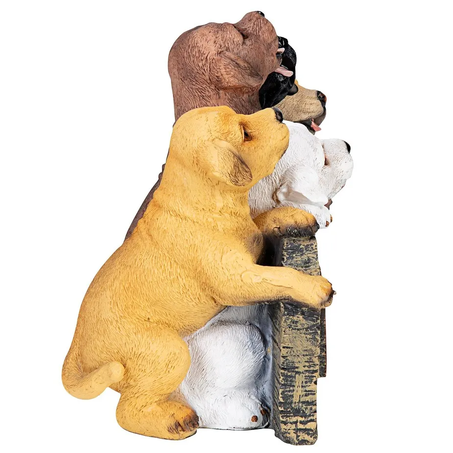 Puppy Parade Welcome Sign Statue