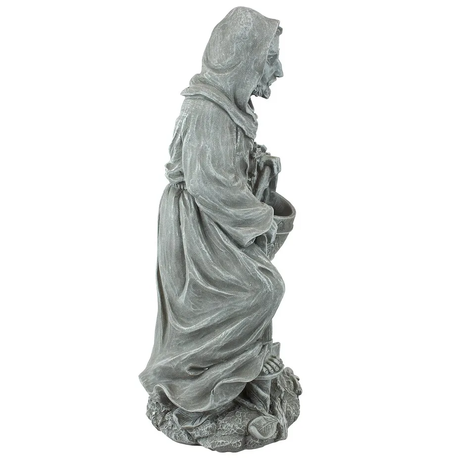 St. Fiacre the Gardener's Patron Saint Statue: Small