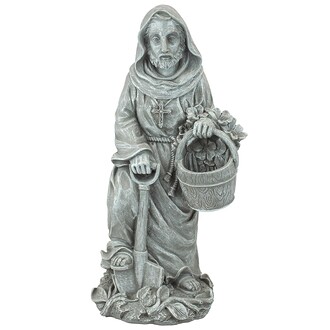 St. Fiacre the Gardener's Patron Saint Statue: Small