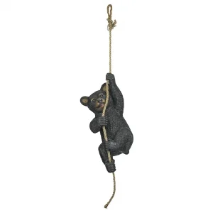 Swinging Bocephus Bear Cub Hanging Statue