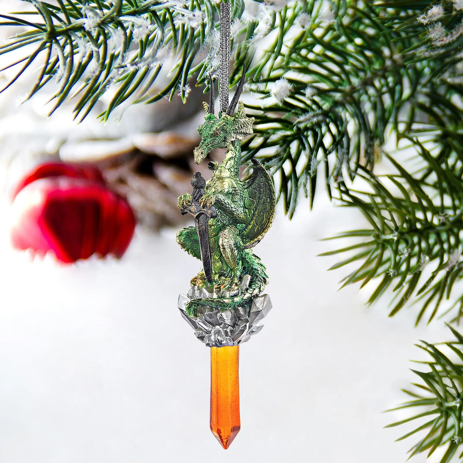 Cicles the Gothic Dragon Collectible Holiday Ornament: Each