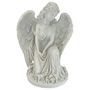 Quiet Countenance Praying Angel Garden Statue