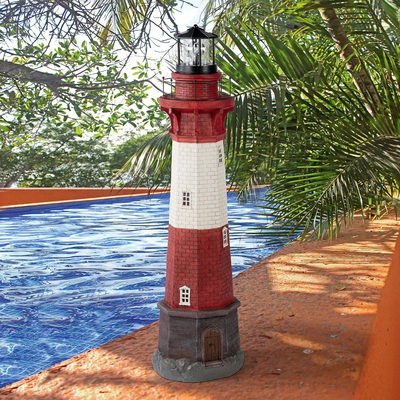 Coastal Shoal Lighthouse Solar Beacon Statue
